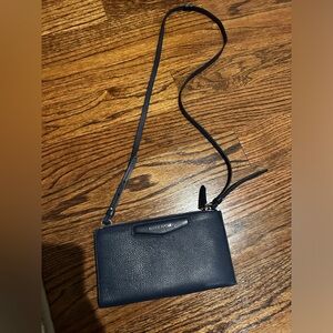 Navy Givenchy wallet on chain/crossbody